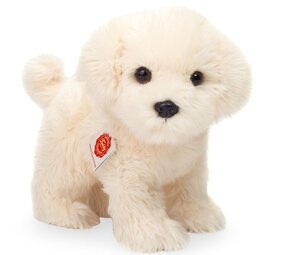 Hermann Teddy Knuffel Hond Malteser Staand 23 cm
