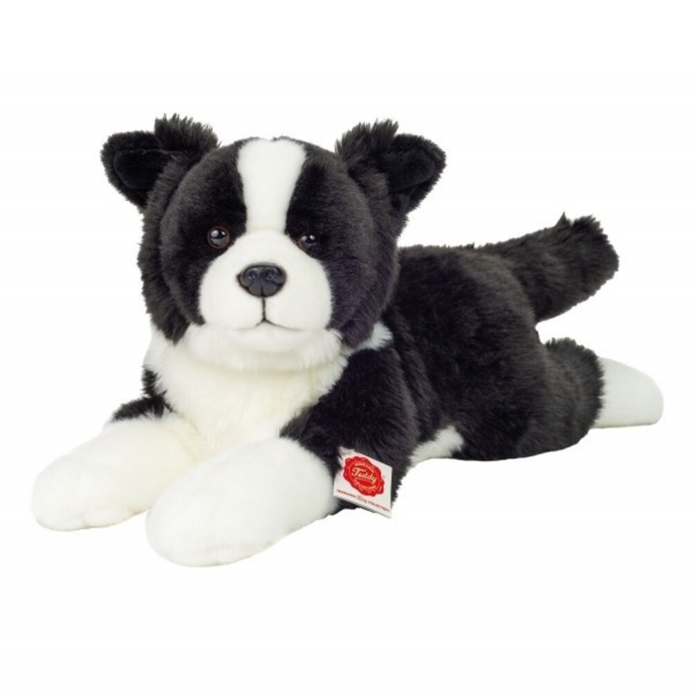 Hermann teddy Knuffel Hond Border Collie Liggend 45 cm Hermann teddy Knuffel Hond Border Collie Liggend 45 cm