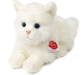 Hermann teddy Knuffel Kat Britse Korthaar Wit 20cm