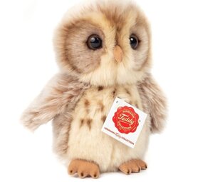 Hermann teddy Knuffel Uil Lichtbruin 16cm
