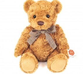 Hermann teddy Knuffel Teddy Hazelnootbruin met Bromstem 32cm Hermann teddy Knuffel Teddy Hazelnootbruin met Bromstem 32cm