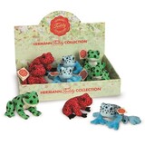 Hermann teddy Knuffel Kikker Rood, Groen of Blauw