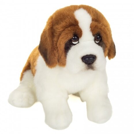 Hermann teddy Knuffel Hond Sint Bernard Zittend 25cm