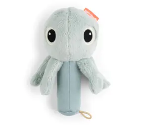 Done by Deer Rammelaar en Activiteitenknuffel Spiegel Jelly Blue