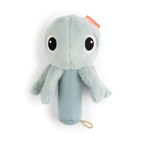 Done by Deer Rammelaar en Activiteitenknuffel Spiegel Jelly Blue