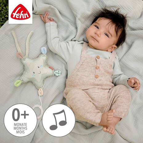 Fehn Mini Muziekknuffel Zeester Fehn Mini Muziekknuffel Zeester