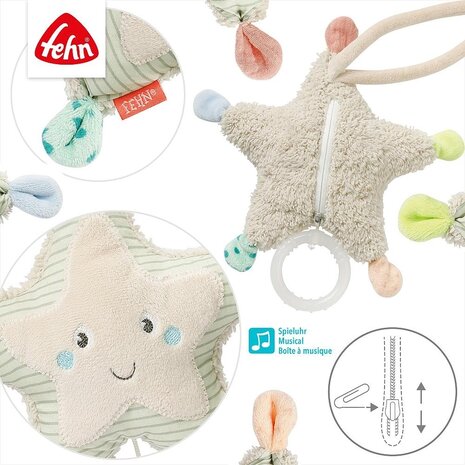 Fehn Mini Muziekknuffel Zeester Fehn Mini Muziekknuffel Zeester