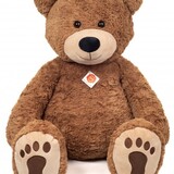 Hermann teddy Knuffel Teddybeer Bruin 75cm Hermann teddy Knuffel Teddybeer Bruin 75cm