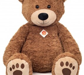 Hermann teddy Knuffel Teddybeer Bruin 75cm