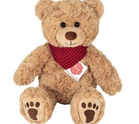 Hermann teddy Knuffel Teddy Curtis met Sjaal 30cm Hermann teddy Knuffel Teddy Curtis met Sjaal 30cm