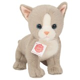 Hermann teddy Knuffel Kat Kitten Grijs 24cm