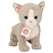 Hermann teddy Knuffel Kat Kitten Grijs 24cm
