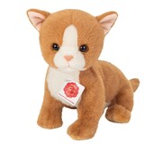 Hermann teddy Knuffel Kat Kitten Rood 24cm
