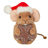 Hermann teddy Knuffel Kerstmuis met Koek 11cm