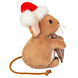Hermann teddy Knuffel Kerstmuis met Koek 11cm