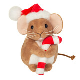 Hermann teddy Knuffel Kerstmuis met Suikerstang 11cm