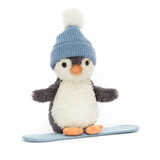 Jellycat Knuffel Pinguin Peanut Penguin Snowboarding Small