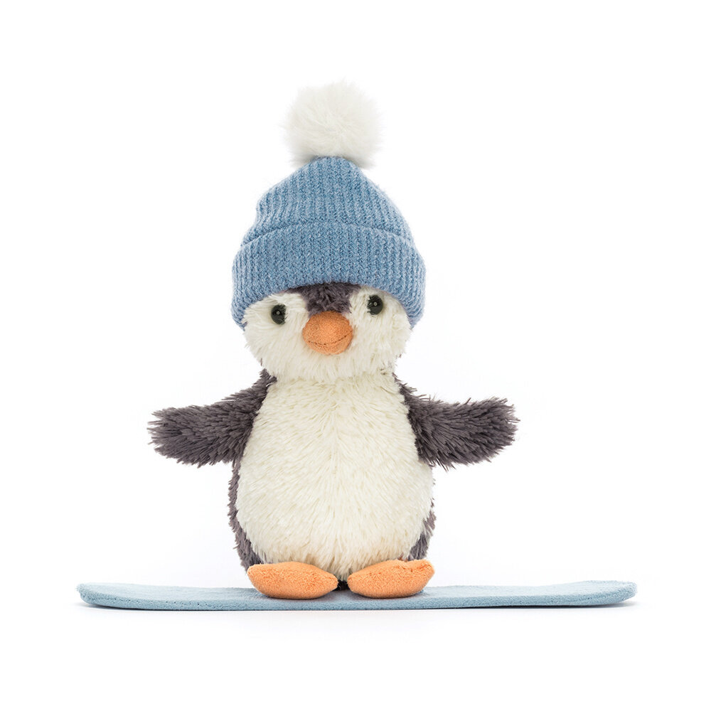 Jellycat Knuffel Pinguin Peanut Penguin Snowboarding Small