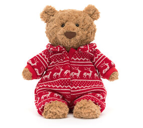 Jellycat Knuffel Beer Bartholomew Bear Winter Pyjamas