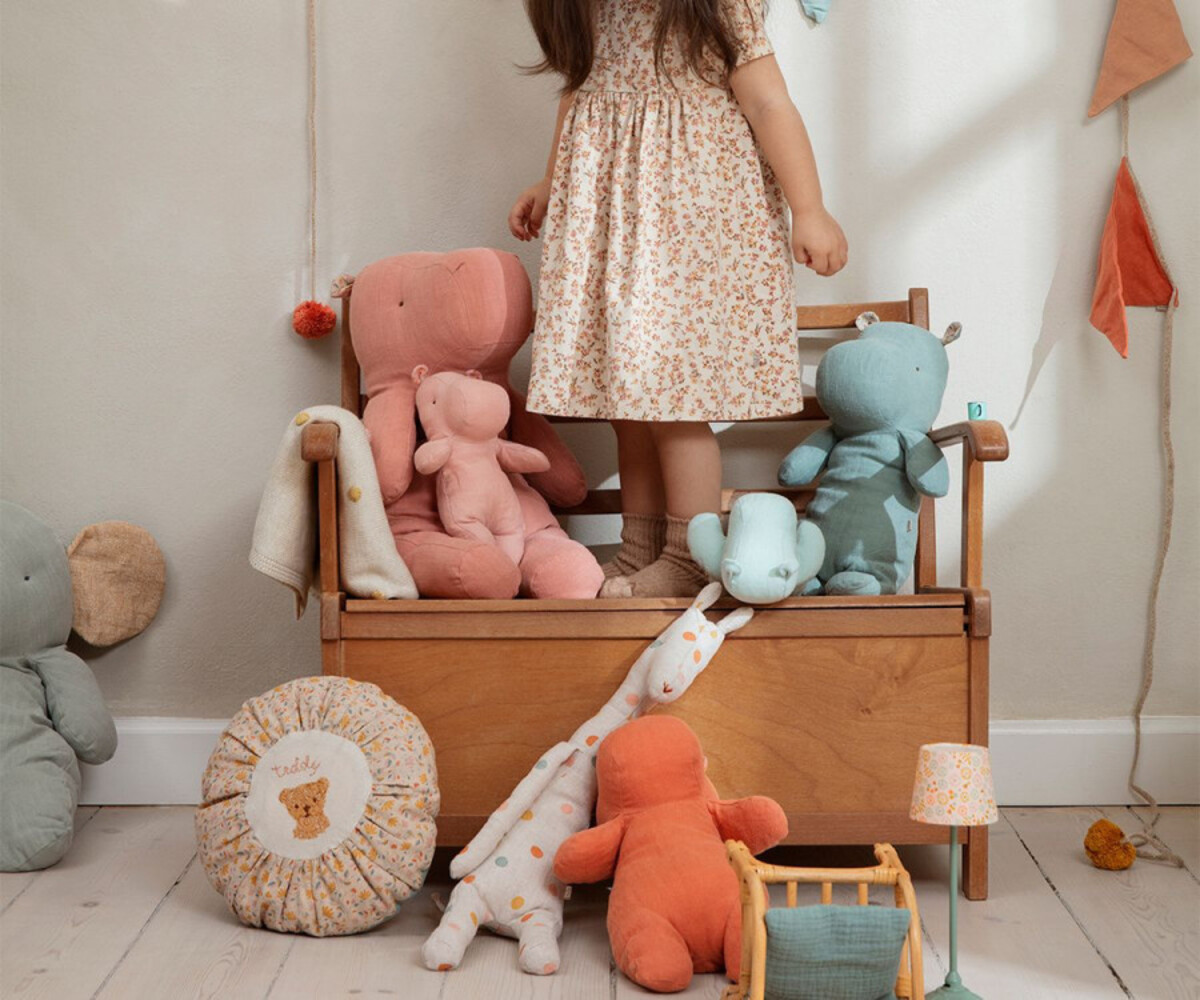 Maileg Knuffel Safari Friends Nijlpaard Groen 34cm Maileg Knuffel Safari Friends Nijlpaard Groen 34cm