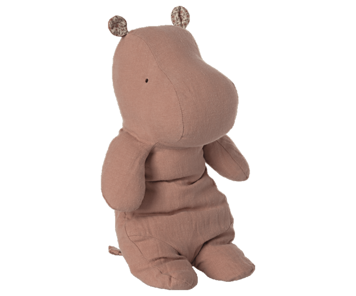 Maileg Knuffel Safari Friends Nijlpaard Oud Roze 34cm Maileg Knuffel Safari Friends Nijlpaard Oud Roze 34cm