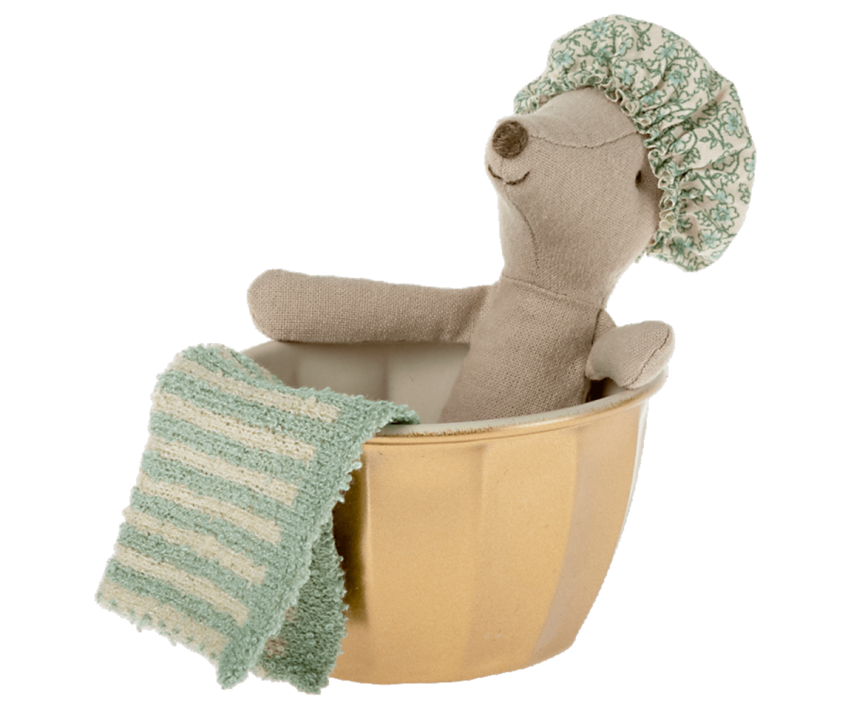 Maileg Knuffelmuis Grote Zus in Bad 12cm Maileg Knuffelmuis Grote Zus in Bad 12cm