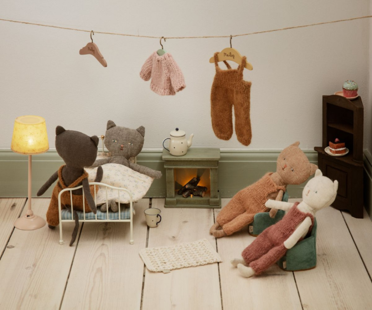 Maileg Knuffelkat Chatons Kitten Grijs 23cm