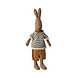 Maileg Knuffel Rabbit Size 1 Bruin met Shirt en Short 25cm