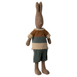 Maileg Knuffel Rabbit Size 2 Bruin met Shirt en Short 29cm