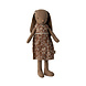 Maileg Knuffel Bunny Size 2 Bruin met Jurk 24cm