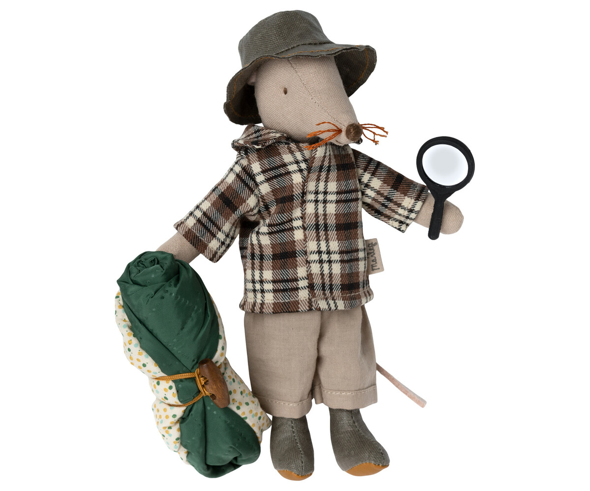 Maileg Knuffelmuis Wildlife Guide 15cm