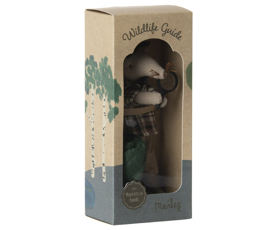 Maileg Knuffelmuis Wildlife Guide 15cm