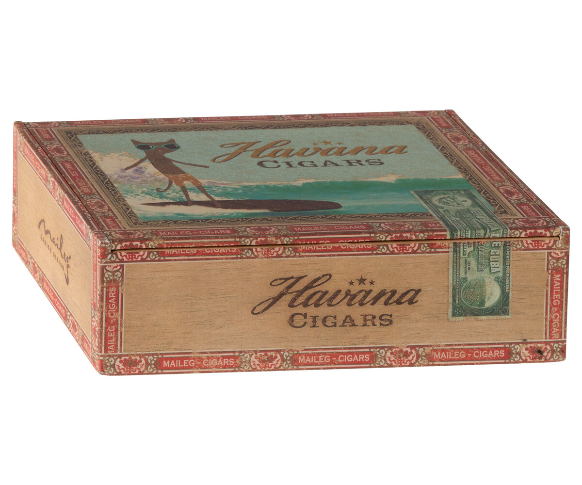 Maileg Knuffelmuis Mum and Dad in Cigarbox 17cm Maileg Knuffelmuis Mum and Dad in Cigarbox 17cm