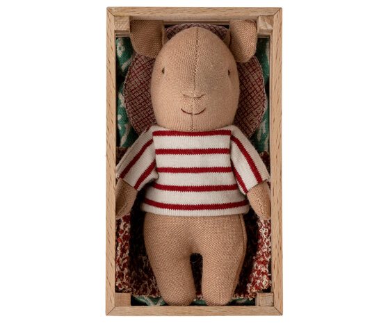 Maileg Knuffel Pig in Box Baby Girl 10cm