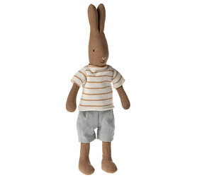 Maileg Knuffel Konijn Size 1 Bruin Streepmotief