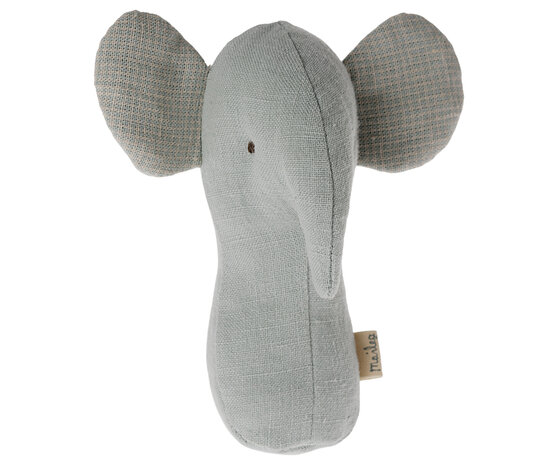 Maileg Knuffelrammelaar Lullaby Friends Olifant Lichtblauw