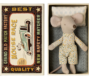 Maileg Knuffelmuis Little Brother in Luciferdoosje Maileg Knuffelmuis Little Brother in Luciferdoosje