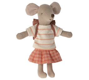 Maileg Knuffelmuis Tricycle Big Sister Coral Maileg Knuffelmuis Tricycle Big Sister Coral