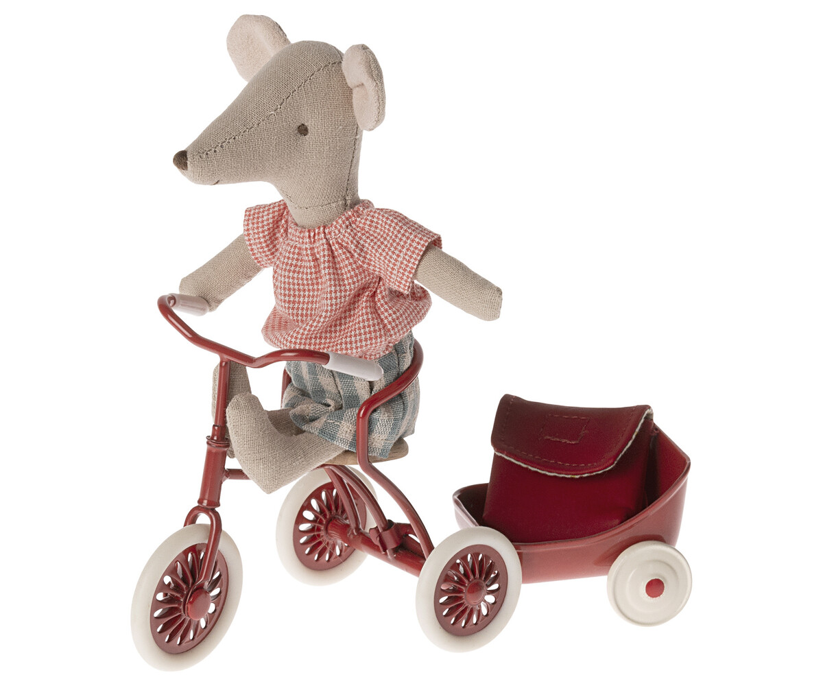 Maileg Knuffelmuis Tricycle Big Sister Red Maileg Knuffelmuis Tricycle Big Sister Red