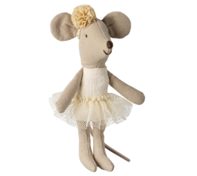 Maileg Knuffelmuis Ballerina Little Sister Off White 11cm Maileg Knuffelmuis Ballerina Little Sister Off White 11cm