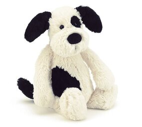 Jellycat Knuffel Hond Bashful Black&Cream Puppy Jellycat Knuffel Hond Bashful Black&Cream Puppy