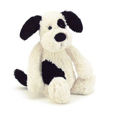 Jellycat Knuffel Hond Bashful Black&Cream Puppy