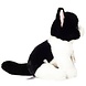 Hermann teddy Knuffel Kat Zittend Zwart-Wit 20 cm