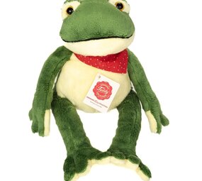 Hermann teddy Knuffel Kikker Bungelend 28 cm