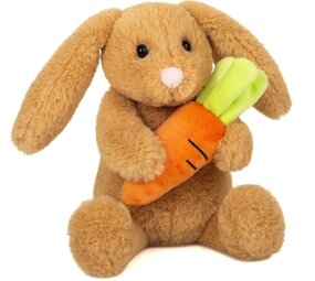 Hermann teddy Knuffel Konijn Lilly met Wortel 23 cm Hermann teddy Knuffel Konijn Lilly met Wortel 23 cm