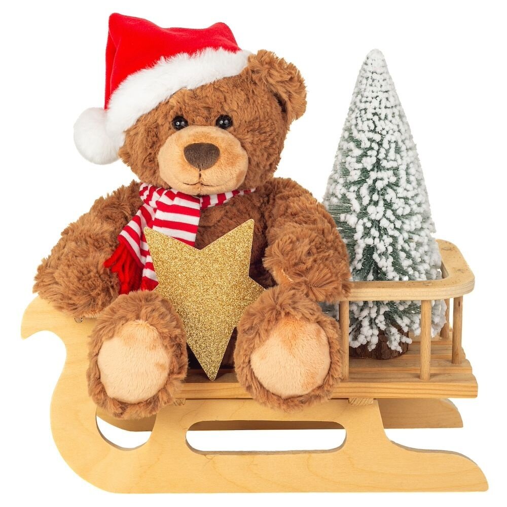 Hermann teddy Knuffel Kerst Teddybeer 30cm