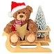 Hermann teddy Knuffel Kerst Teddybeer 30cm