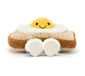 Jellycat Knuffel Amuseables Egglantine Egg On Toast 16 cm Jellycat Knuffel Amuseables Egglantine Egg On Toast 16 cm