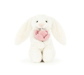 Jellycat Knuffel Konijn Bashful Bunny With Peony (Small) 18 cm Jellycat Knuffel Konijn Bashful Bunny With Peony (Small) 18 cm