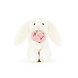 Jellycat Knuffel Konijn Bashful Bunny With Peony (Small) 18 cm